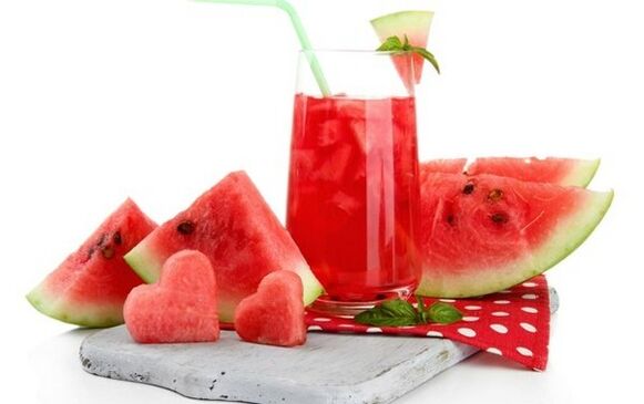 sandia eta sandia zukua pisua galtzeko